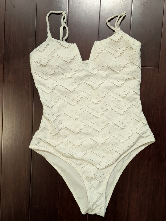refuge Other - refuge White Eyelet One-Piece Swimsuit